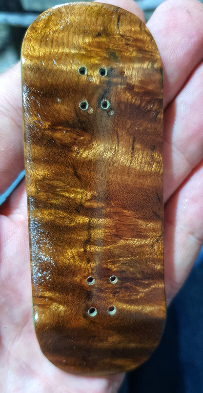 Cosa Nostra Handmade 7-ply Canadian Maple,Ebony,White Oak and Burl Fingerboard. 34mmx98mm Boxy Popsicle Shape