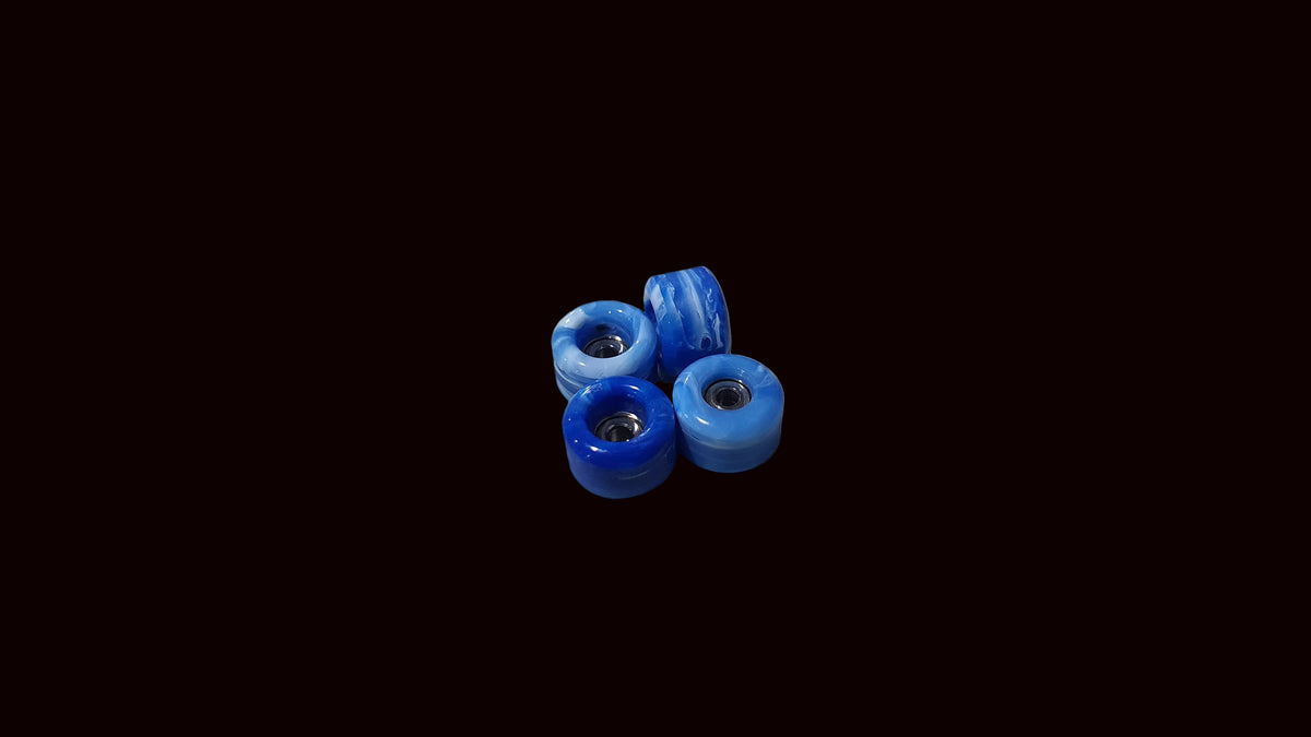 Saigon Skateboards 2026-2027 Swirl Fingerboard Wheels, TPU 64D, ABEC-7