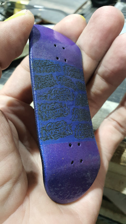 Saigon Skateboards 5-ply Canadian Maple Fingerboard 33mmx97mm Popsicle "Graff Wall"