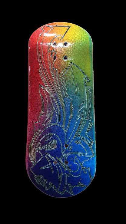 Saigon Skateboards "Urban Wall" 33.3mm Professional Wooden Fingerboard Deck
