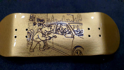 Saigon Skateboards "Cat Burglars" 32mm Fingerboard Deck