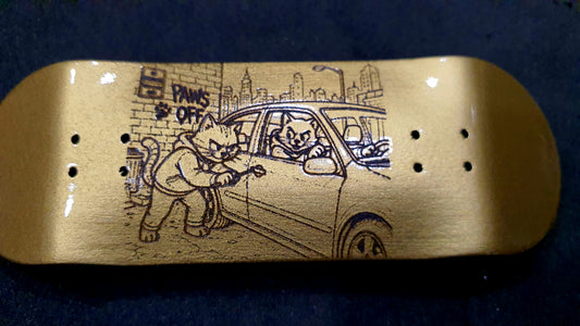 Saigon Skateboards "Cat Burglars" 32mm Fingerboard Deck