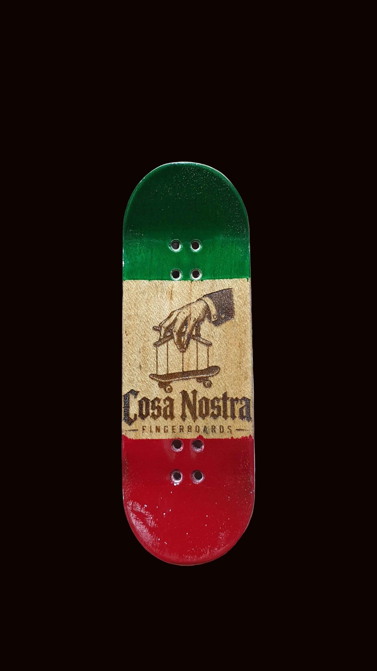 Cosa Nostra Handmade 5-ply Canadian Maple "Chess" 32mm Fingerboard Deck