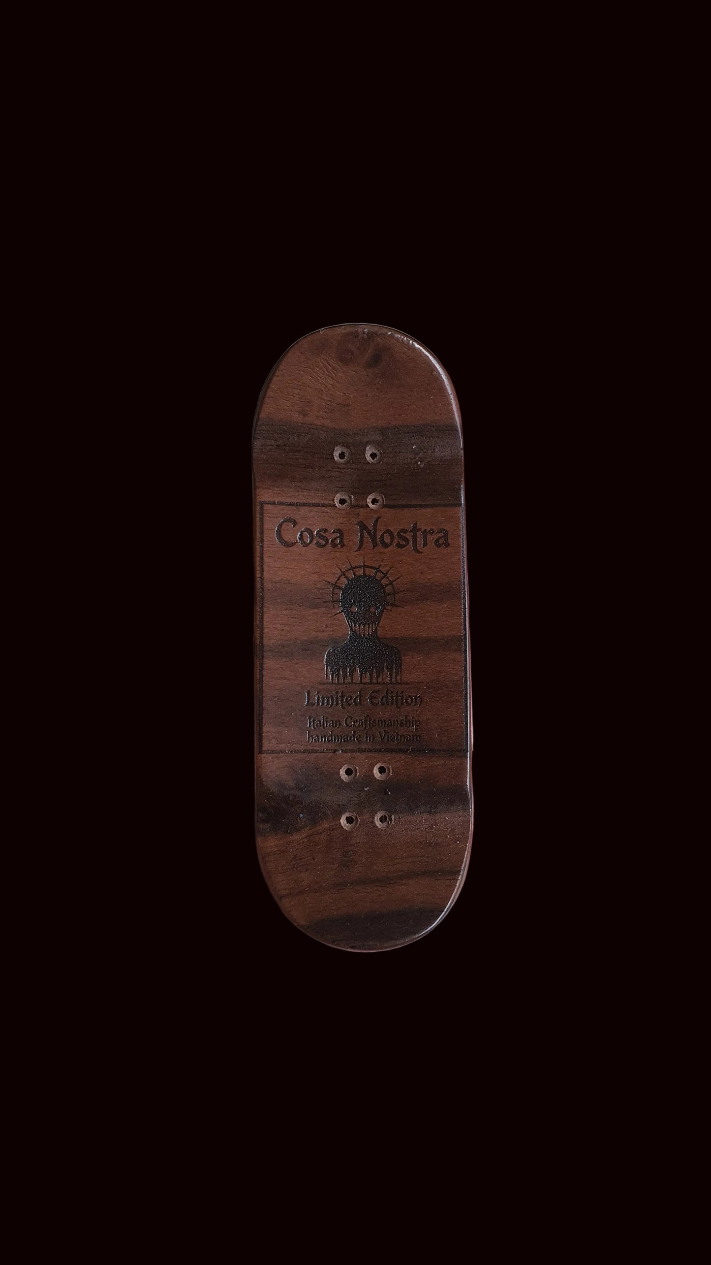 Cosa Nostra Handmade "Asian Dragon" Hand Painted 34mm Fingerboard Deck