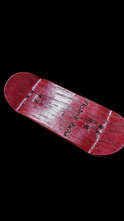Cosa Nostra " Plum" Handmade Professional 34mm Wooden Fingerboard Deck