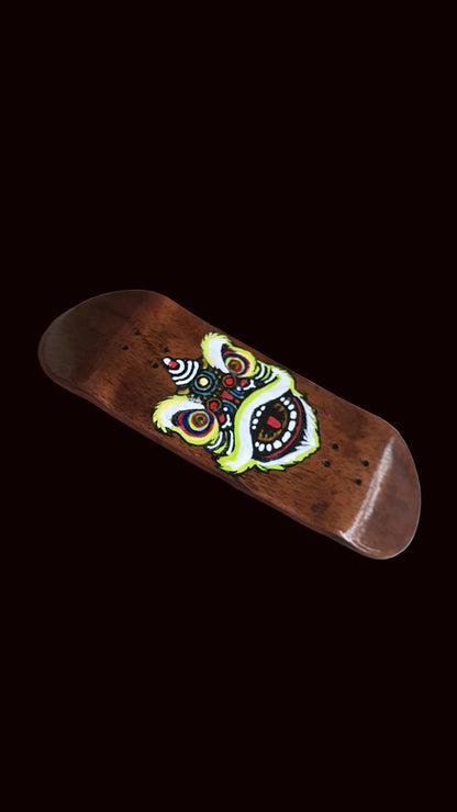 Cosa Nostra Handmade "Asian Dragon" Hand Painted 34mm Fingerboard Deck