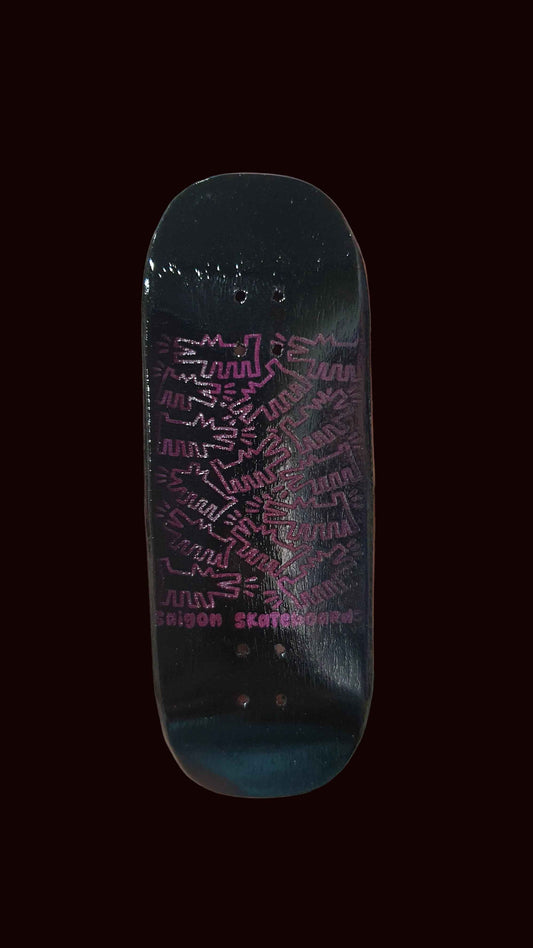 Experience Precision with the Saigon Skateboards Negative Monkey 34mm Fingerboard Deck