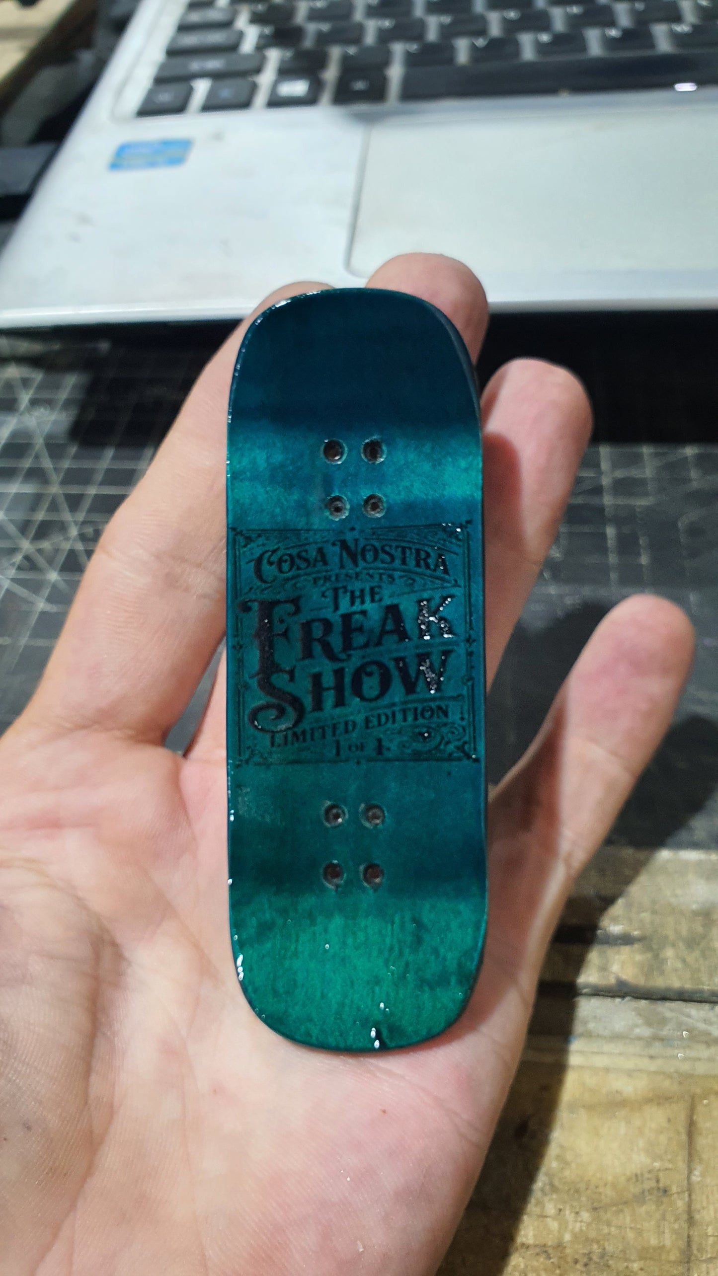 Cosa Nostra "Halo" Professional 34mm Fingerboard Deck