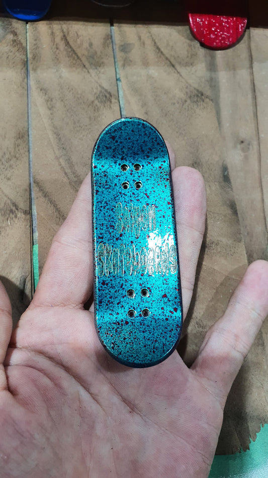 Saigon Skateboards "Voodoo" Fingerboard Deck – 5-Ply Canadian Maple 33.3mm Popsicle Medium Concave