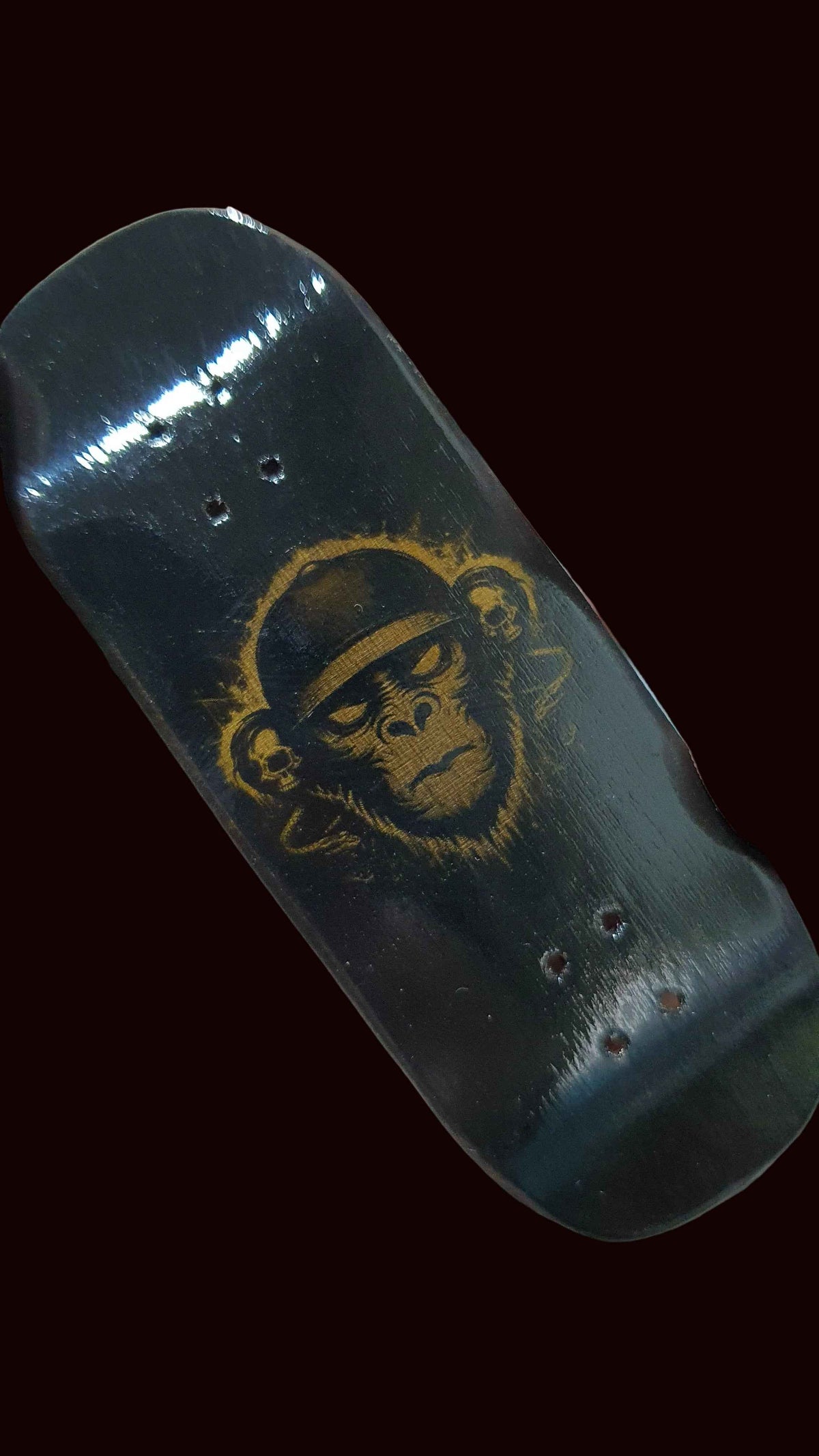 Experience Precision with the Saigon Skateboards Negative Monkey 34mm Fingerboard Deck
