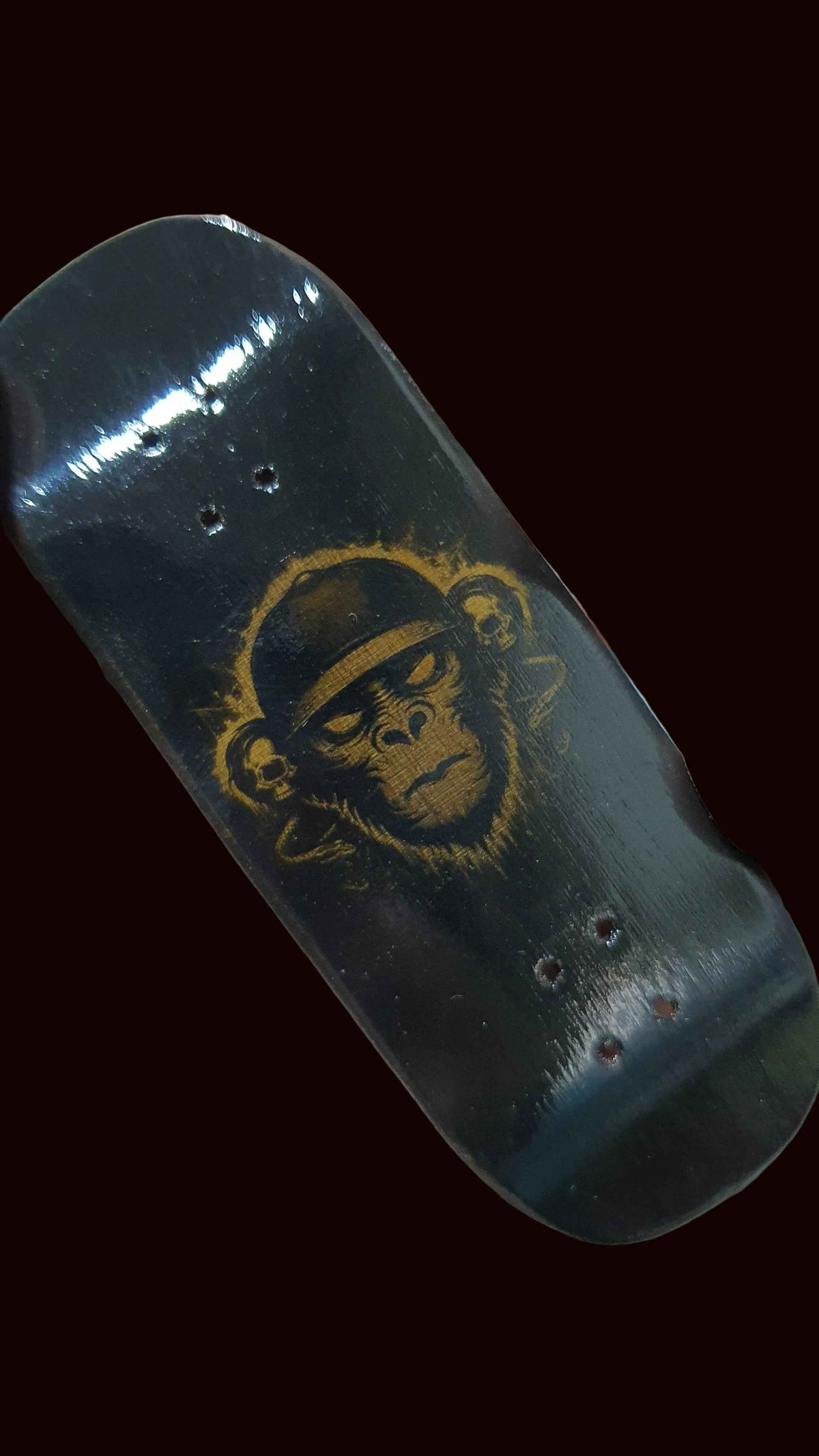 Experience Precision with the Saigon Skateboards Negative Monkey 34mm Fingerboard Deck