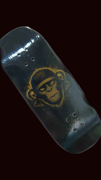 Experience Precision with the Saigon Skateboards Negative Monkey 34mm Fingerboard Deck