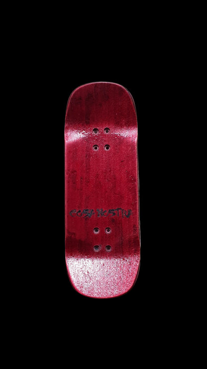 Cosa Nostra "Rosso" Handmade Professional 34mm Fingerboard Deck