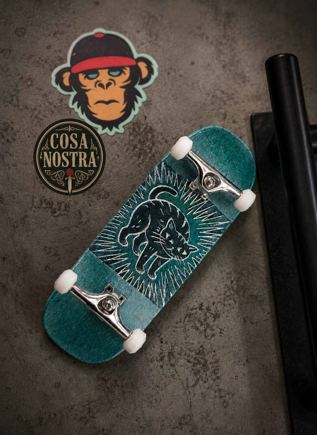 5ply Maple Fingerboard - Cyber Cat - Cruiser - Medium Steep - 34mm * 98mm