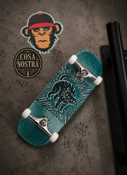 5ply Maple Fingerboard - Cyber Cat - Cruiser - Medium Steep - 34mm * 98mm