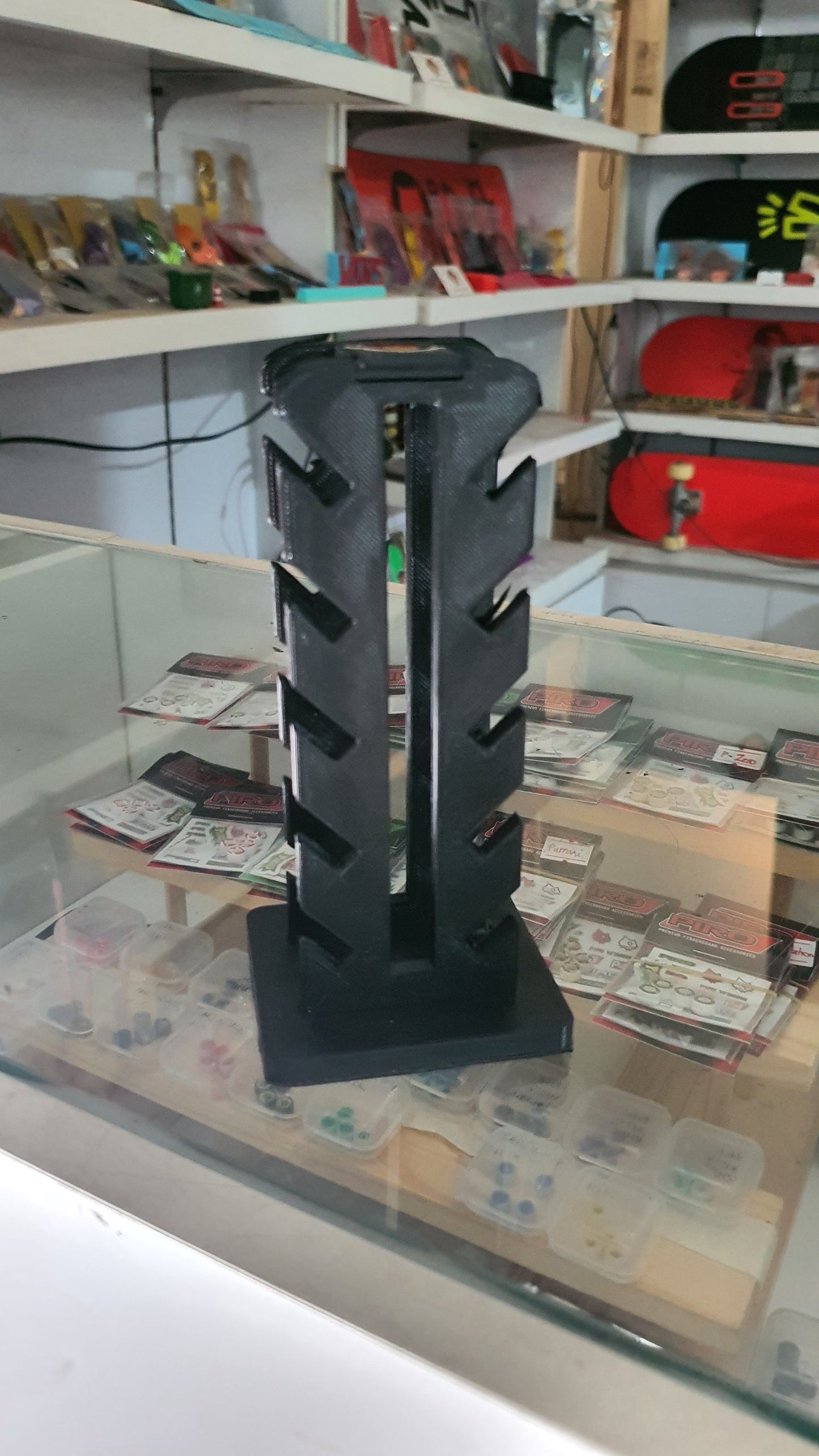 Saigon Skateboards Fingerboard Holder. Holds 10 boards.