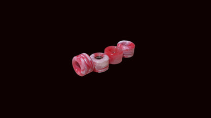 Saigon Skateboards 2026-2027 Swirl Fingerboard Wheels, TPU 64D, ABEC-7