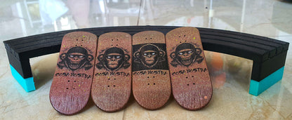 Cosa Nostra Handmade 34mmx98mm Limited Edition Logo Series Fingerboard Popsicle. Medium Concave & Kicks