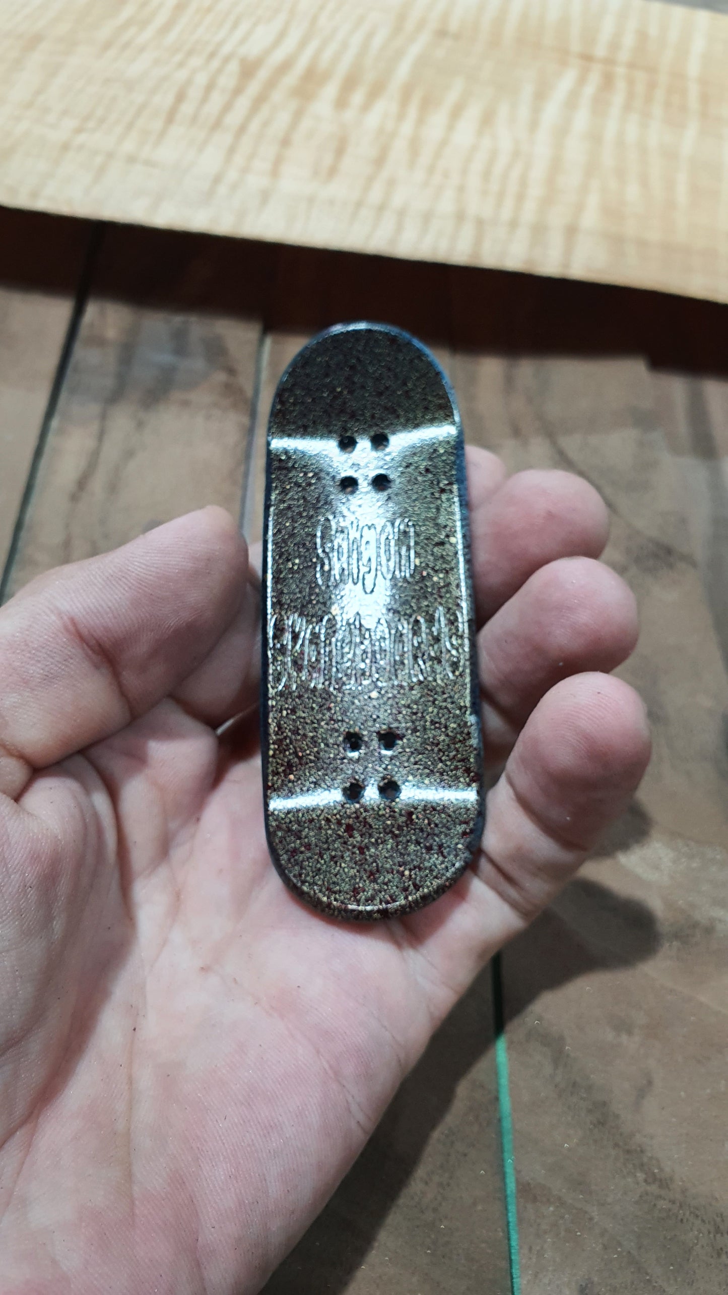 Saigon Skateboards "Pollock" Fingerboard Deck – 5-Ply Canadian Maple 33.3mm