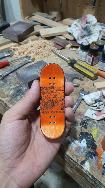 Revenge "Sleep with the fishes" 5-ply Canadian Maple Fingerboard Deck 33mm | Saigon Skateboards