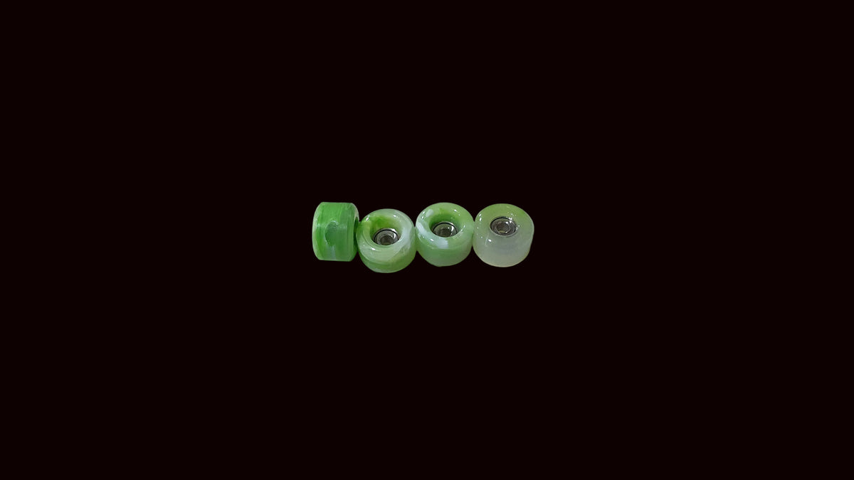 Saigon Skateboards 2026-2027 Swirl Fingerboard Wheels, TPU 64D, ABEC-7