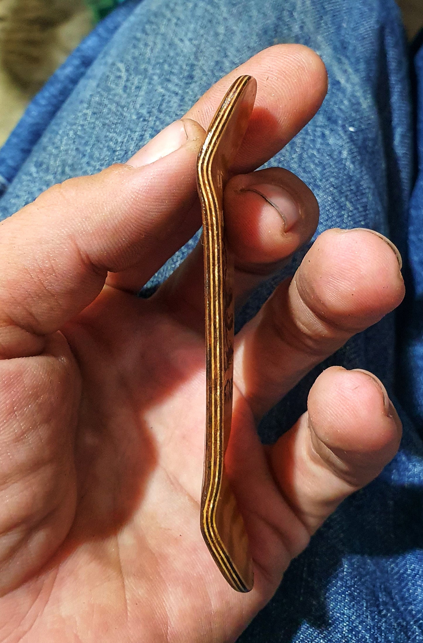 Cosa Nostra Handmade 7-ply Canadian Maple,Ebony and Burl Fingerboard. 34mmx98mm Popsicle shape