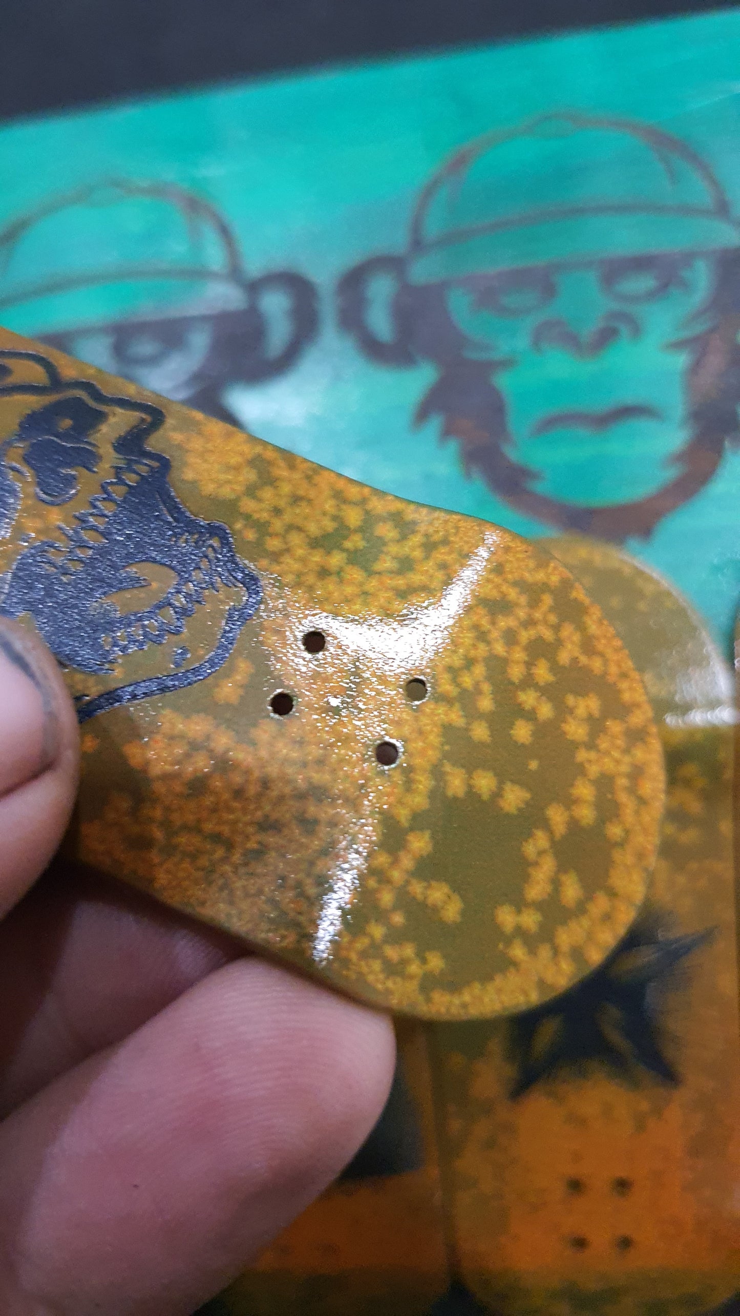 Saigon Skateboards "Rust" 34mm Fingerboard Deck