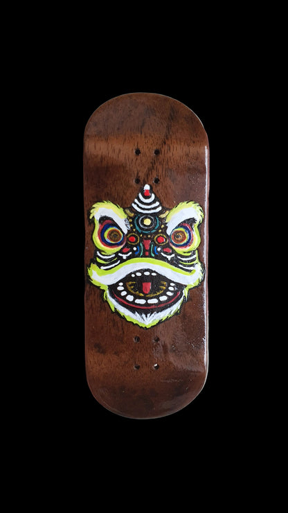 Cosa Nostra Handmade "Asian Dragon" Hand Painted 34mm Fingerboard Deck