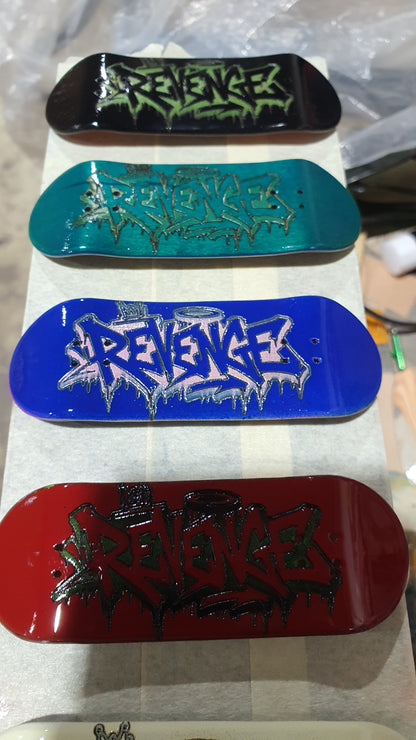 Revenge "Sleep with the fishes" 5-ply Canadian Maple Fingerboard Deck 33mm | Saigon Skateboards