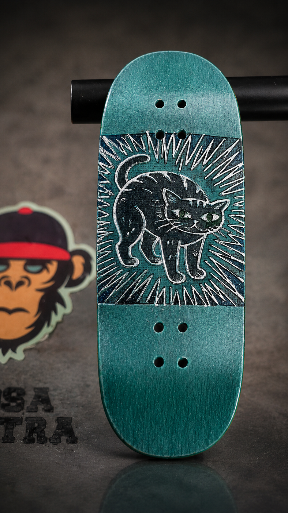 5ply Maple Fingerboard - Cyber Cat - Cruiser - Medium Steep - 34mm * 98mm