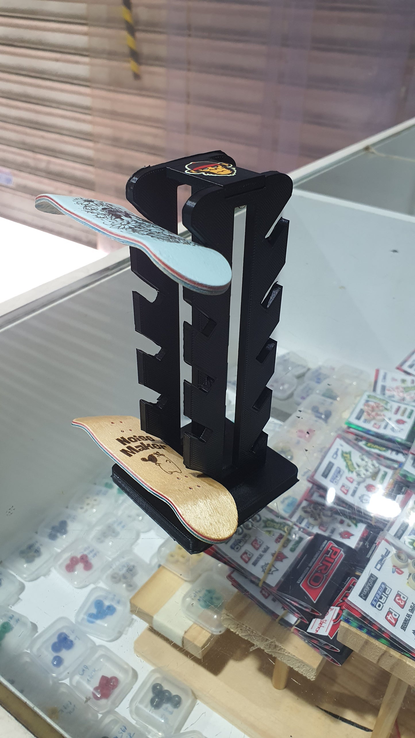 Saigon Skateboards Fingerboard Holder. Holds 10 boards.