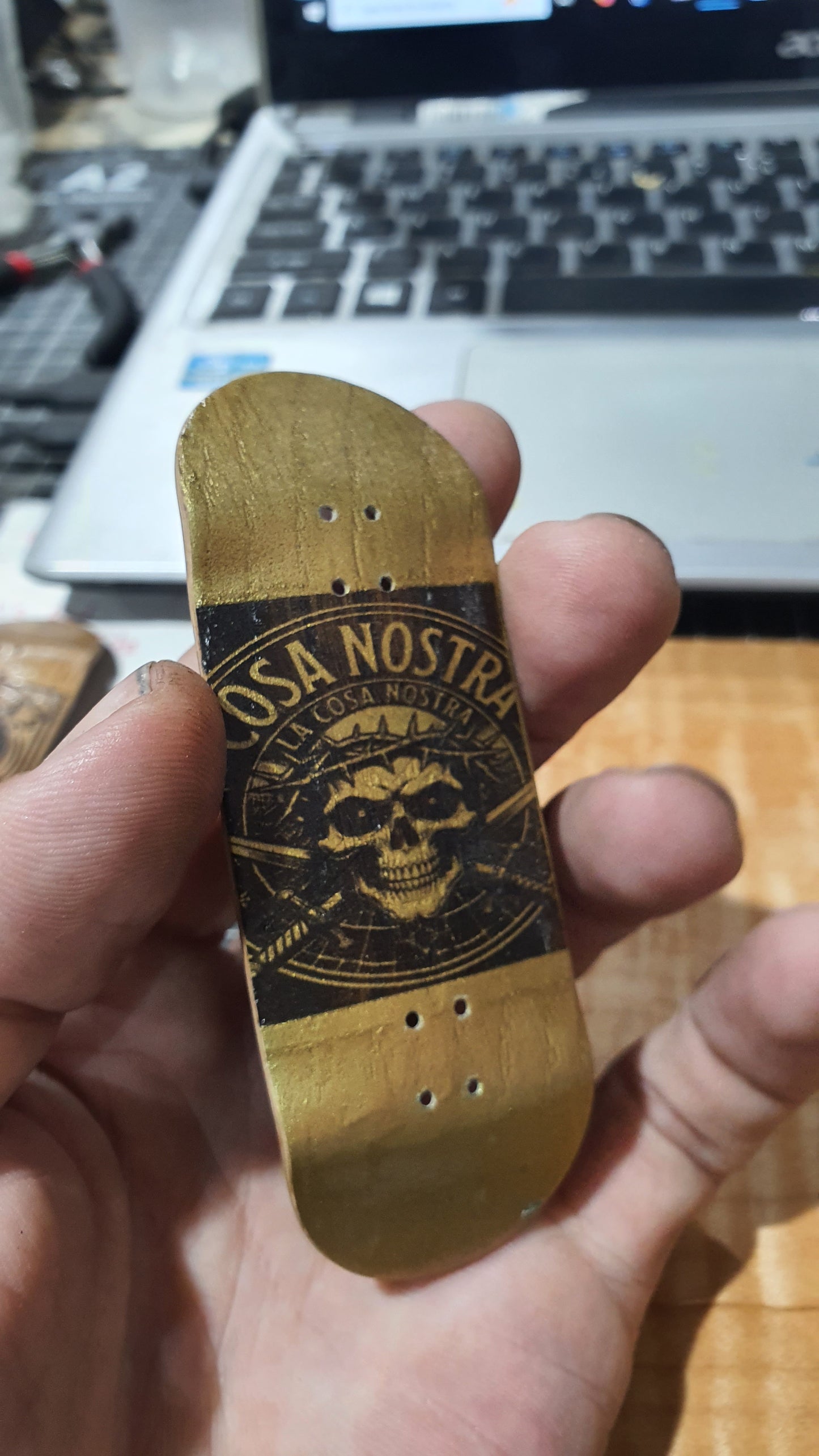 Cosa Nostra - Gold Code 34mmx98mm Fingerboard