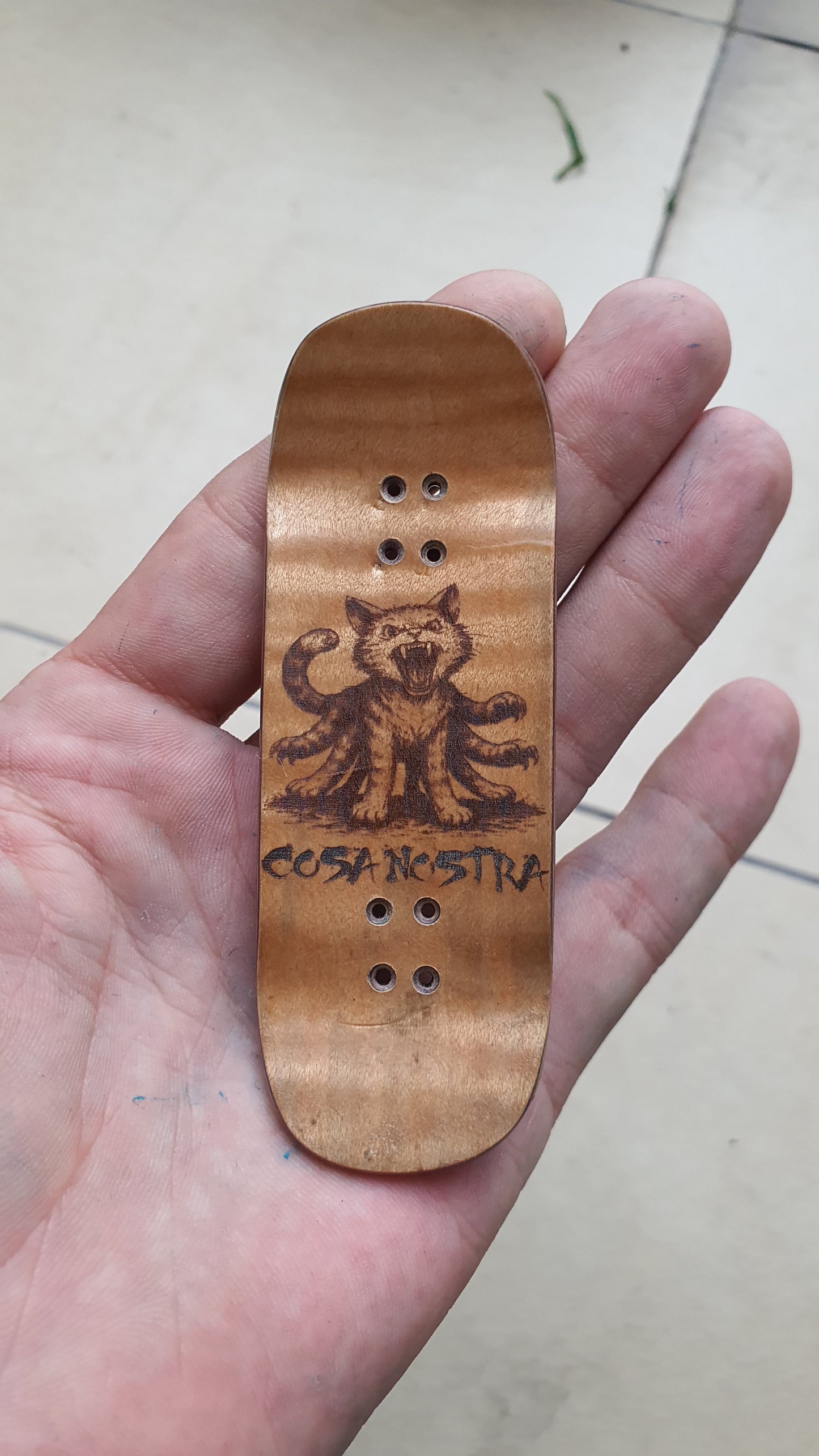 Cosa Nostra Handmade "Relic 55" 34mm Fingerboard Deck