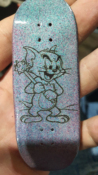 Saigon Skateboards "Bad Kitty" 34mm Fingerboard Deck