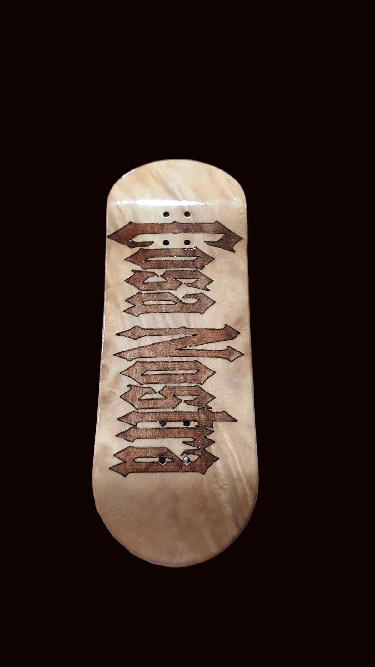 Cosa Nostra "Burl Logo" 5-ply Canadian Maple 34mm & 32mm Fingerboard Deck