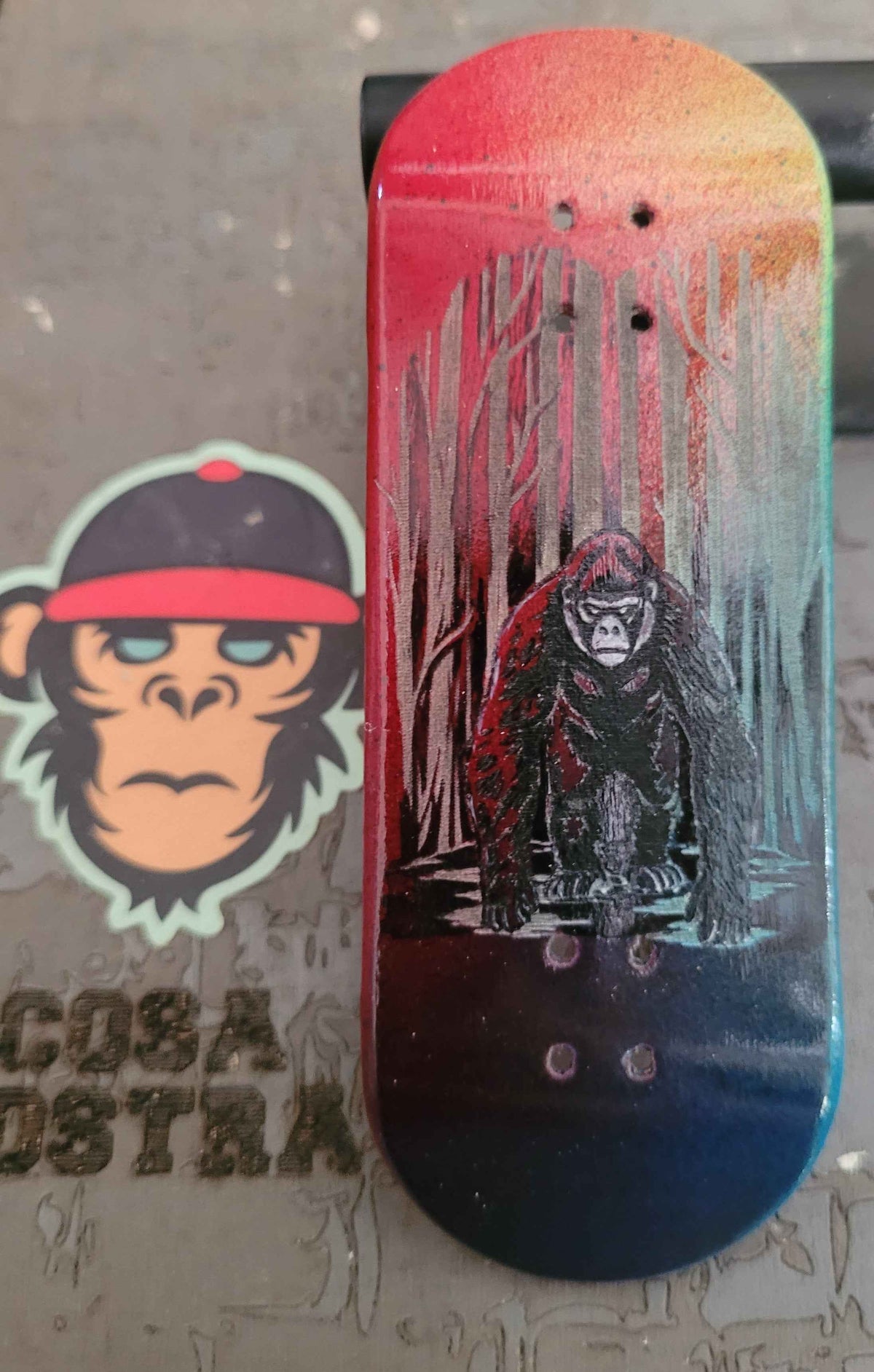 Silent Beast Handpainted Fingerboard Deck – Elevate Your Skills with Style