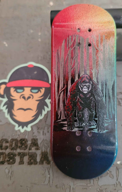 Silent Beast Handpainted Fingerboard Deck – Elevate Your Skills with Style