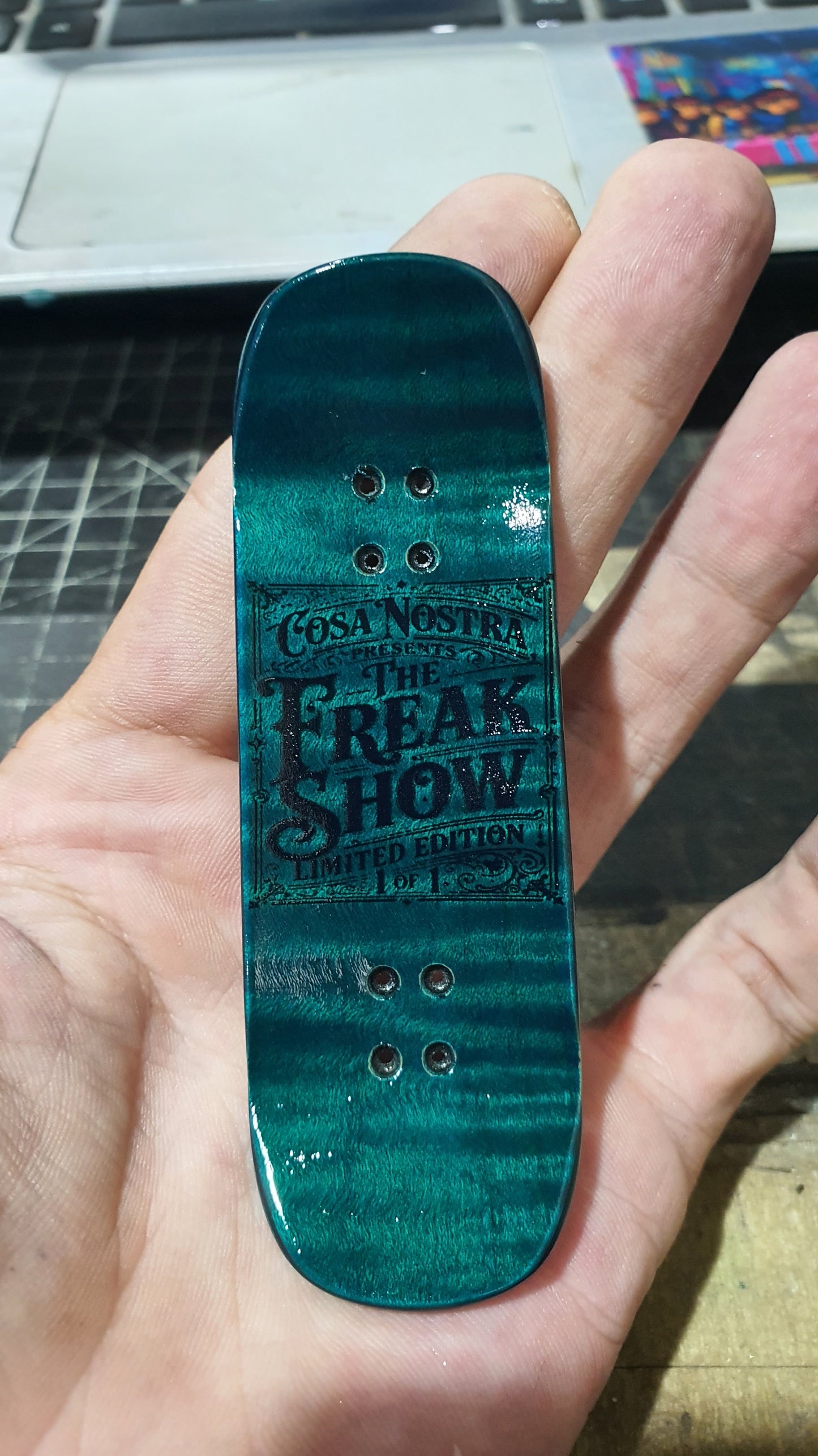Cosa Nostra "Peek" Professional 29mm Fingerboard Deck