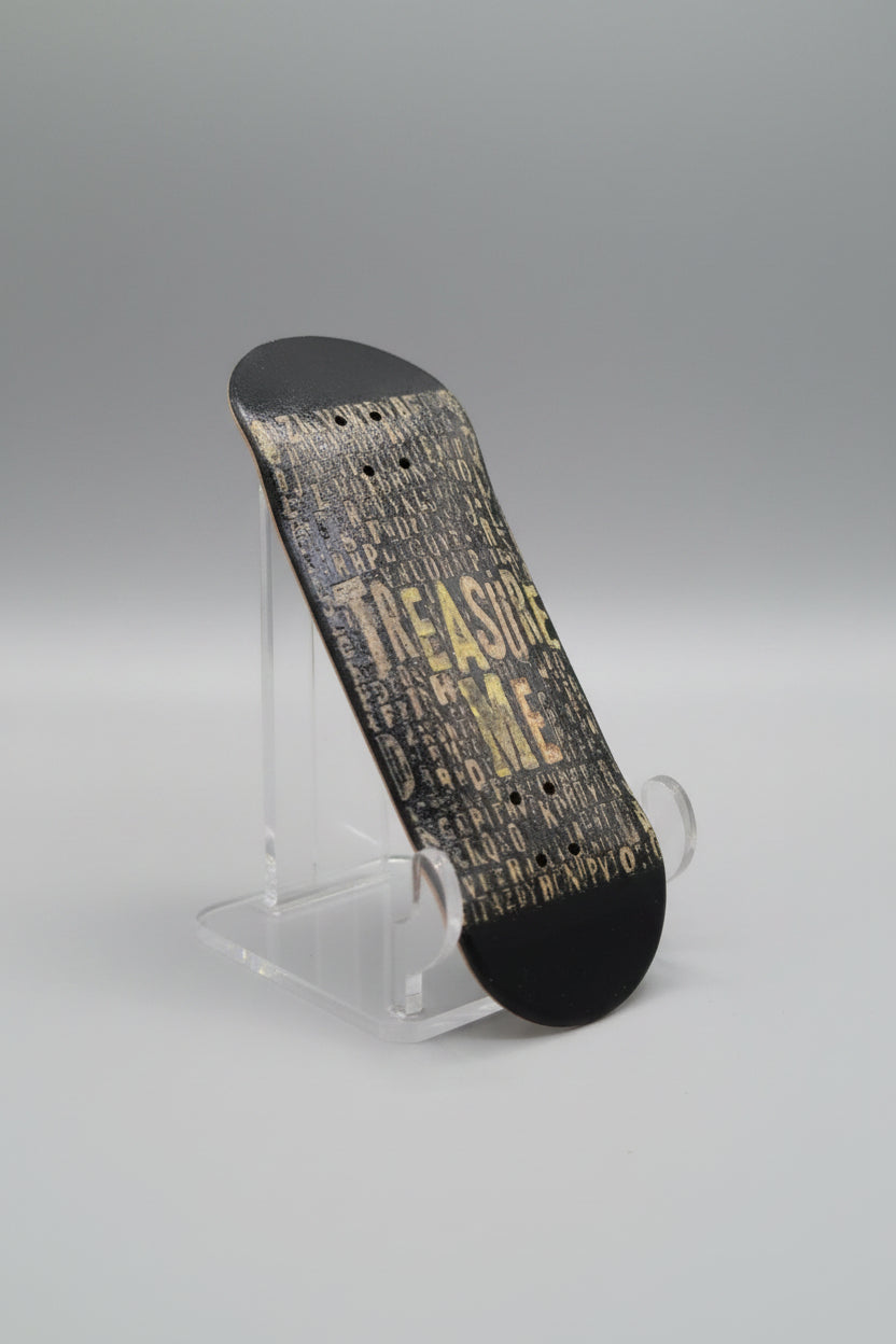Saigon Skateboards 5-ply Canadian Maple - Treasure Me Fingerboard Setup – 33mm × 96mm Popsicle | Black & Gold Edition