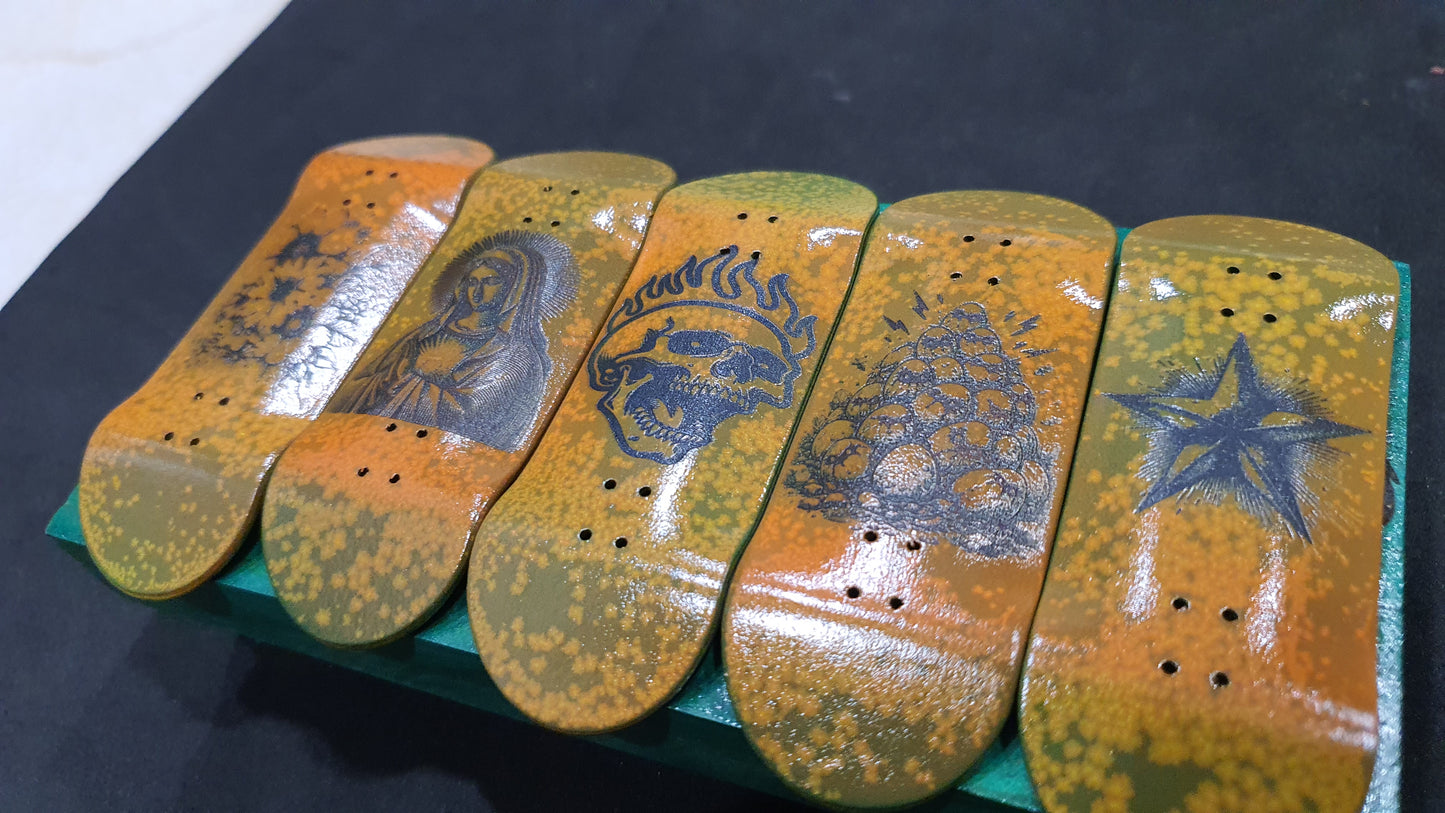 Saigon Skateboards "Rust" 34mm Fingerboard Deck