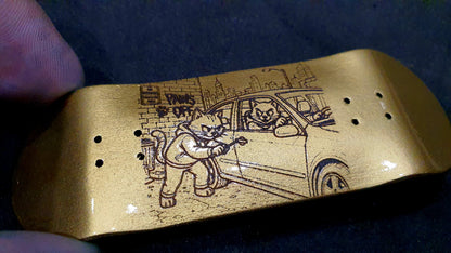 Saigon Skateboards "Cat Burglars" 32mm Fingerboard Deck