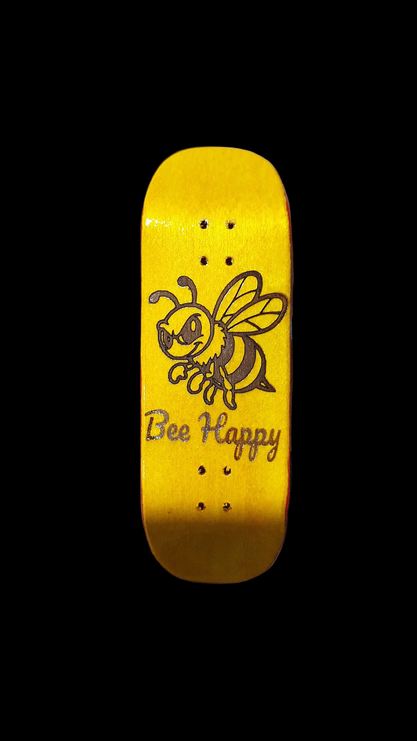 Saigon Skateboards "Bee Happy" 32mm Fingerboard Deck