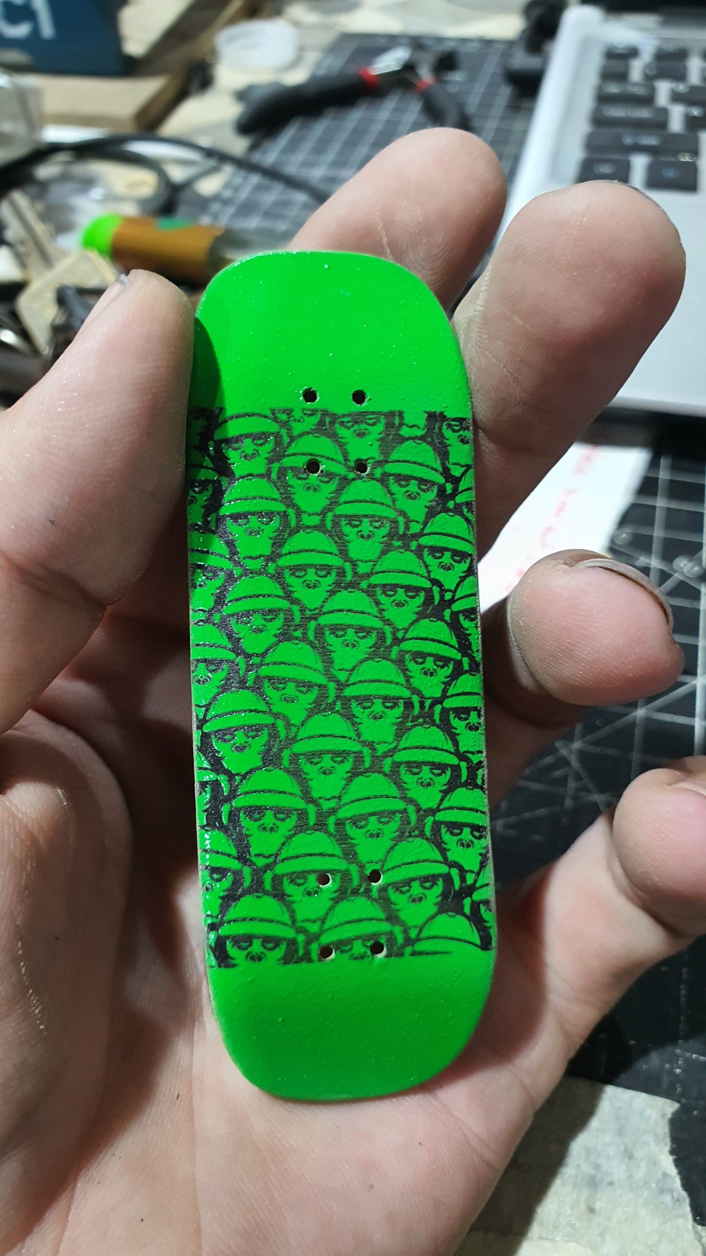 Saigon Skateboards 5-ply Canadian Maple Fingerboard "Monkey Madness"