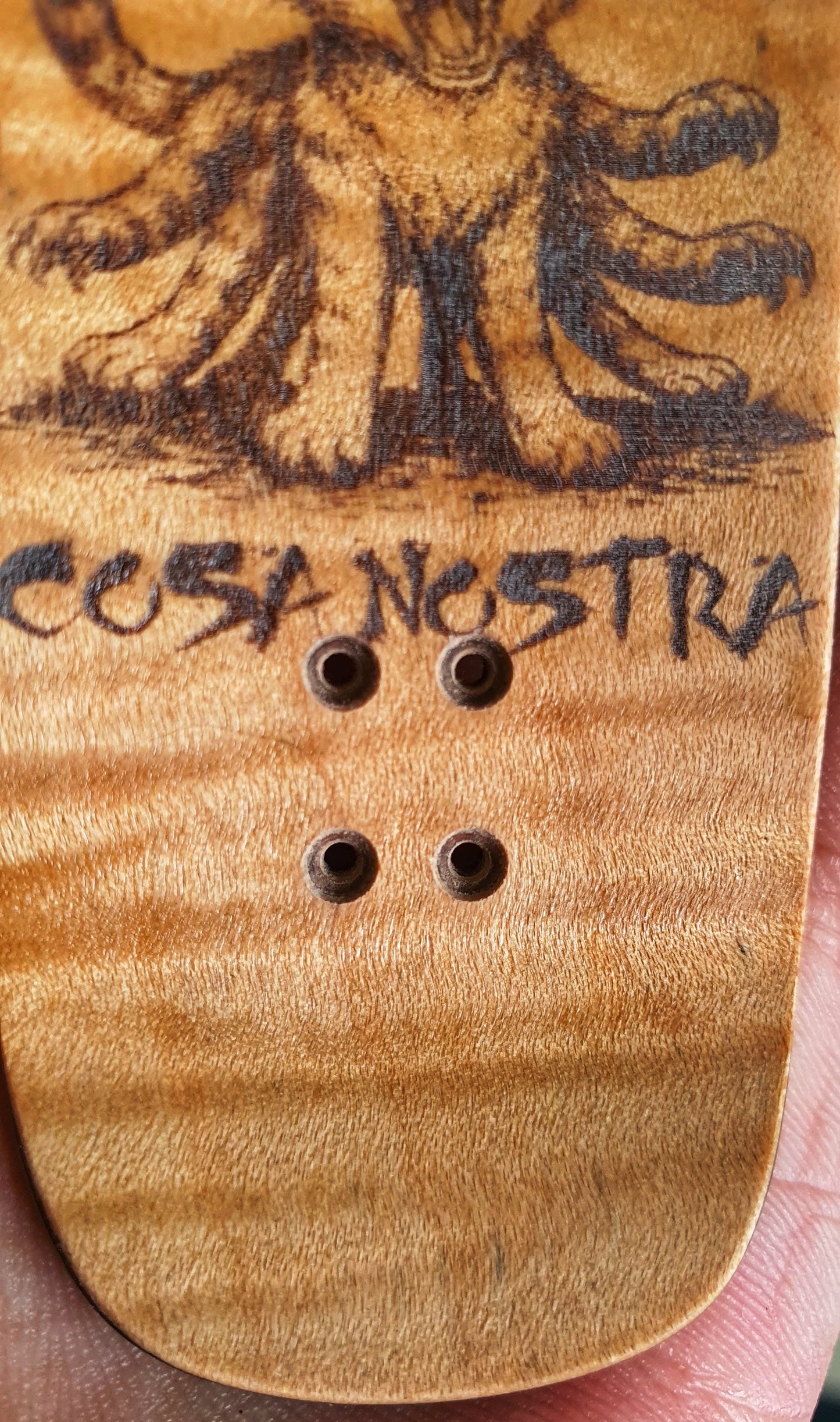 Cosa Nostra 7-ply Canadian Maple, Ebony, White Oak & Moosewood Fingerboard 34mmx98mm Posicle Medium/steep kicks