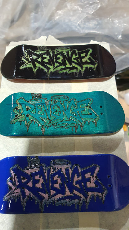 Revenge "Sleep with the fishes" 5-ply Canadian Maple Fingerboard Deck 33mm | Saigon Skateboards