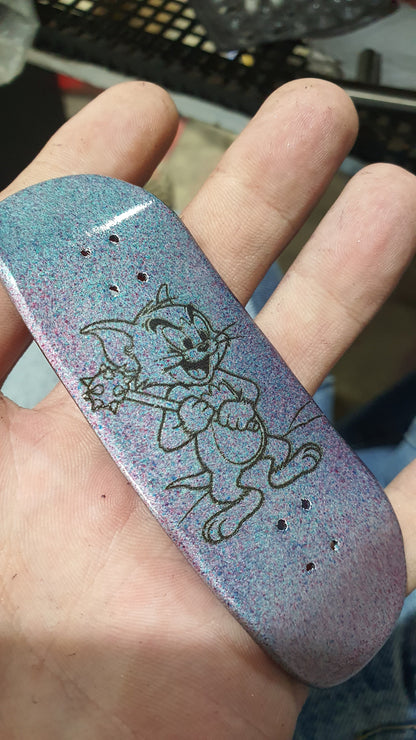 Saigon Skateboards "Bad Kitty" 34mm Fingerboard Deck