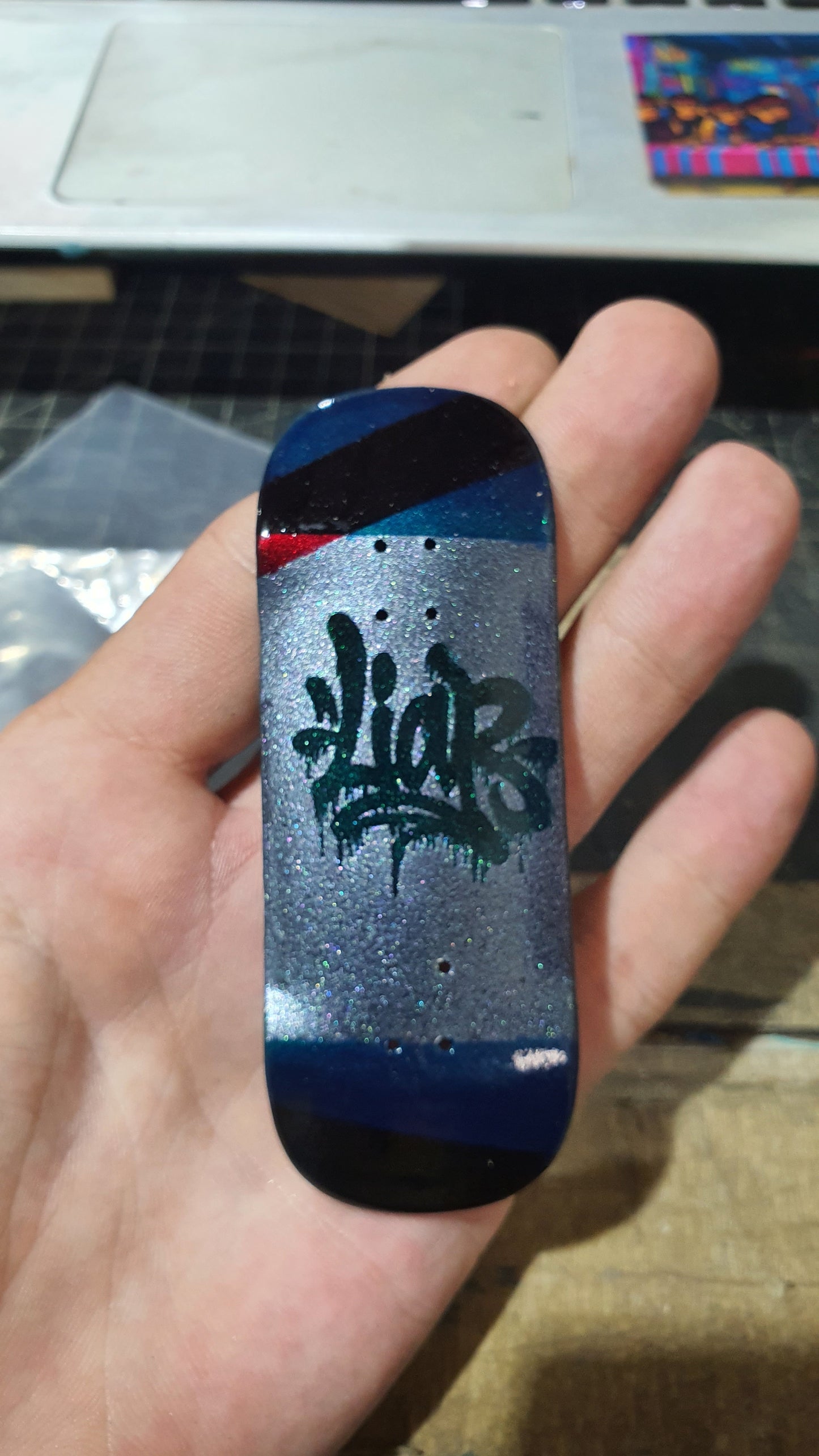 Cosa Nostra Handmade Custom "Liar" 34mm Fingerboard Deck