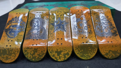 Saigon Skateboards "Rust" 34mm Fingerboard Deck