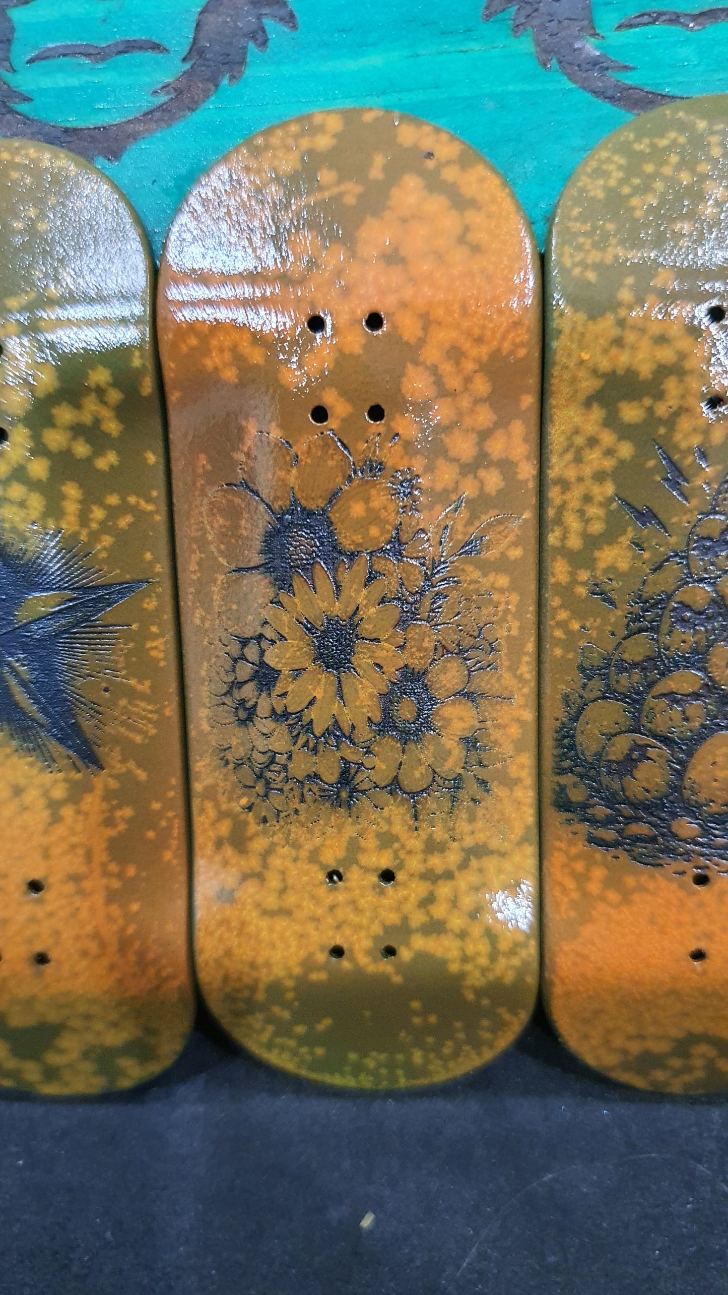 Saigon Skateboards "Rust" 34mm Fingerboard Deck