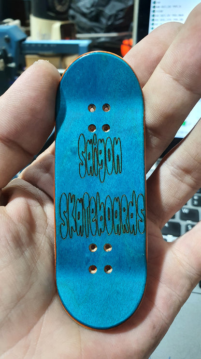 Fire Army 5-ply Canadian Maple Fingerboard  multi dyed veneers. 32mmx98mm Popsicle shape with medium kicks and concave.